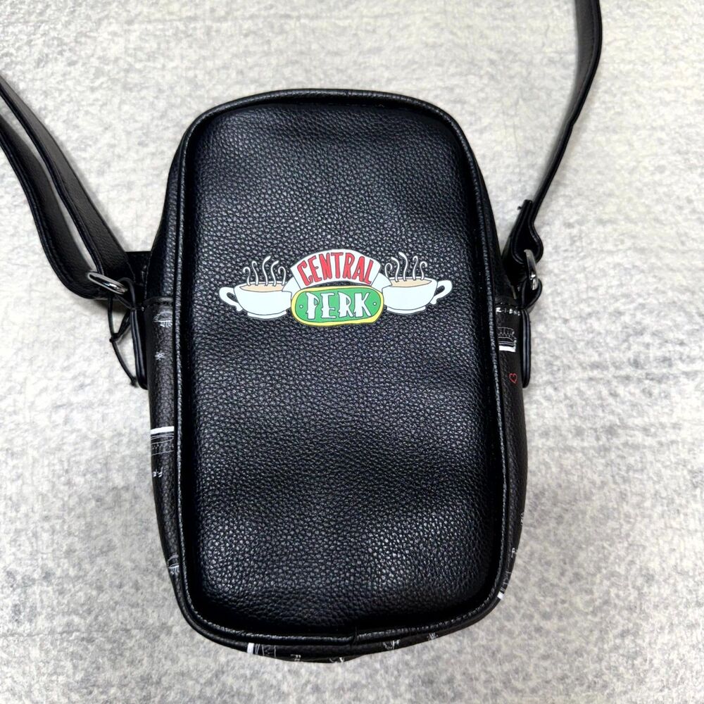 FRIENDS Central Perk Dani Shoulder Bag by Danielle Nicole Black Faux Leather Bag